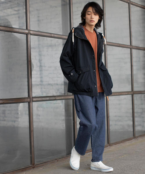 coen（コーエン）の「ワイドエバーリジッドデニムイージーパンツ（デニムパンツ・メンズ・ネイビー・LARGE/MEDIUM/SMALL/X-LARGE）」の8枚目の写真