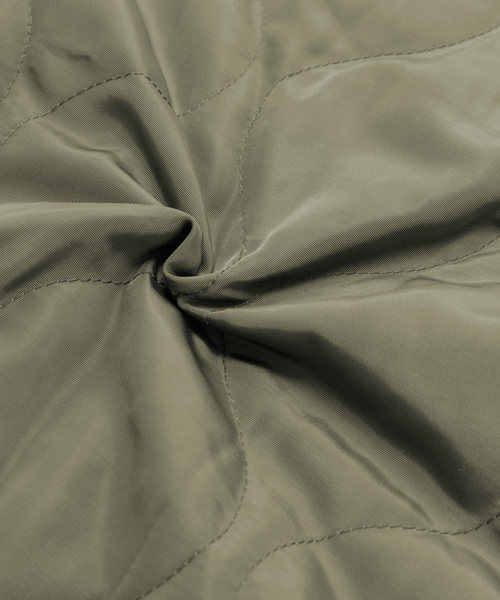 Chaco closet（チャコ クローゼット）の「ボアフリース×キルティング リバーシブルノーカラーロングコート（ノーカラーコート・レディース・ブラック/アイボリー/ライトオリーブ/ダークベージュ/テラコッタ・FREE）」の17枚目の写真