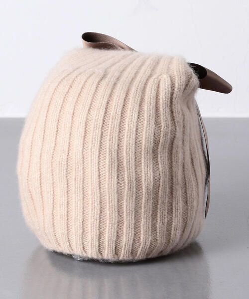 ★新品★アシーナニューヨーク　ニット帽　HEIDI　カシミヤ１００％　リボン Athena New York（アシーナニューヨーク）の「【別注】＜Athena