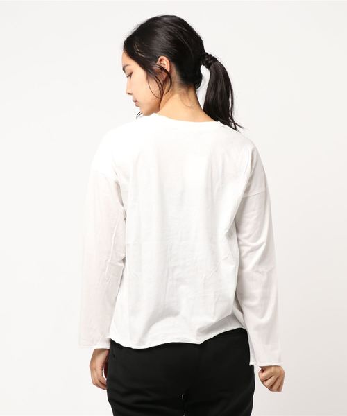 one after another NICE CLAUP(ワンアフターアナザーナイスクラップ)の「ロゴロンT(Tシャツ/カットソー・レディース・ブラウン/オフホワイト/ベージュ/アイボリー/ホワイト/ミント・FREE)」の22枚目の写真