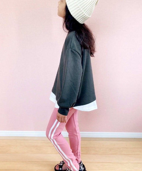 THE CASUAL（カジュアル）の「ラインストレッチスムーススキニーパンツ キッズ ベビー（その他パンツ・キッズ・ブラック/ベージュ/ネイビー/ブラウン/レッド/カーキ/ブラック系その他/杢グレー/グレー系その他/グレー系その他2/チャコール/ブラウン系その他/ベージュ系その他/グリーン系その他/ブルー/ブルー系その他/ブルー系その他2/ピンク/ピンク系その他/レッド系その他・90/100/110/120/80/130/95/140/150/160）」の17枚目の写真