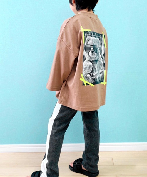 THE CASUAL（カジュアル）の「ラインストレッチスムーススキニーパンツ キッズ ベビー（その他パンツ・キッズ・ブラック/ベージュ/ネイビー/ブラウン/レッド/カーキ/ブラック系その他/杢グレー/グレー系その他/グレー系その他2/チャコール/ブラウン系その他/ベージュ系その他/グリーン系その他/ブルー/ブルー系その他/ブルー系その他2/ピンク/ピンク系その他/レッド系その他・90/100/110/120/80/130/95/140/150/160）」の7枚目の写真