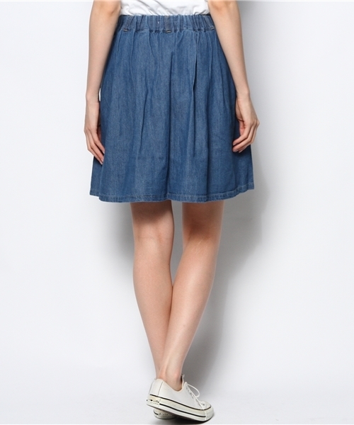 WEGO(ウィゴー)の「WEGO/デニムタックスカート(デニムスカート・レディース・オフホワイト/インディゴブルー・FREE)」の7枚目の写真