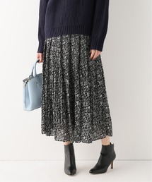 アンティークフラワーケシプリーツスカート◆