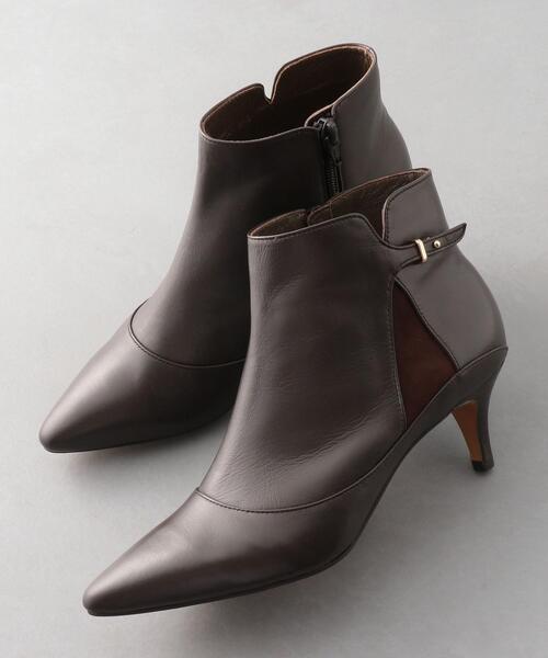 ODETTE E ODILE(オデットエオディール)の「OFD サイドメタルポイント ショートブーツ60↑(ブーツ・レディース・ダークグレー/ダークブラウン/ブラック・23cm/22.5cm/24.5cm/22cm/25cm/23.5cm/24cm)」の11枚目の写真