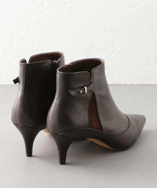 ODETTE E ODILE(オデットエオディール)の「OFD サイドメタルポイント ショートブーツ60↑(ブーツ・レディース・ダークグレー/ダークブラウン/ブラック・23cm/22.5cm/24.5cm/22cm/25cm/23.5cm/24cm)」の6枚目の写真