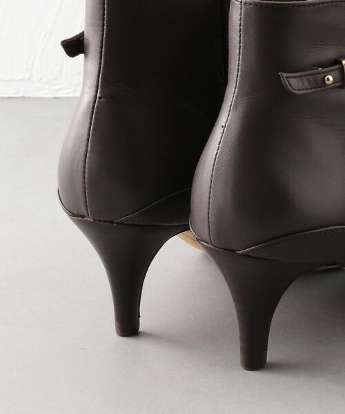 ODETTE E ODILE(オデットエオディール)の「OFD サイドメタルポイント ショートブーツ60↑(ブーツ・レディース・ダークグレー/ダークブラウン/ブラック・23cm/22.5cm/24.5cm/22cm/25cm/23.5cm/24cm)」の4枚目の写真