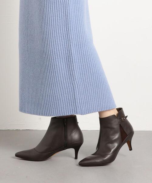 ODETTE E ODILE(オデットエオディール)の「OFD サイドメタルポイント ショートブーツ60↑(ブーツ・レディース・ダークグレー/ダークブラウン/ブラック・23cm/22.5cm/24.5cm/22cm/25cm/23.5cm/24cm)」の12枚目の写真