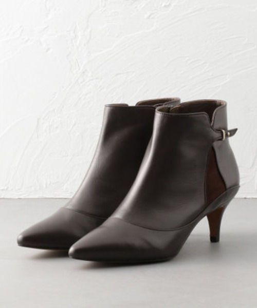 ODETTE E ODILE(オデットエオディール)の「OFD サイドメタルポイント ショートブーツ60↑(ブーツ・レディース・ダークグレー/ダークブラウン/ブラック・23cm/22.5cm/24.5cm/22cm/25cm/23.5cm/24cm)」の3枚目の写真