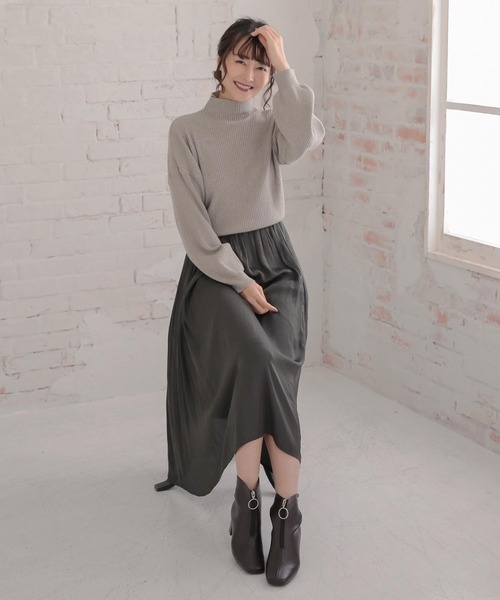 KOBE LETTUCE（コウベレタス）の「フロントジップスクエアトゥショートブーツ（ブーツ・レディース・ホワイト系その他/ダークブラウン/モカ/ブラック・S/M/L/LL）」の10枚目の写真