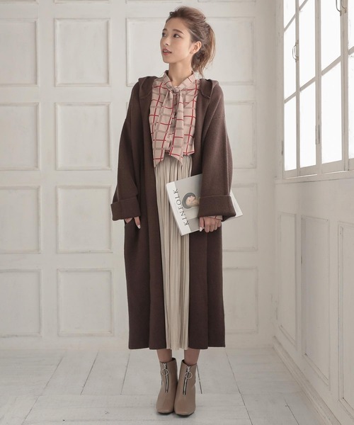 KOBE LETTUCE（コウベレタス）の「フロントジップスクエアトゥショートブーツ（ブーツ・レディース・ホワイト系その他/ダークブラウン/モカ/ブラック・S/M/L/LL）」の18枚目の写真