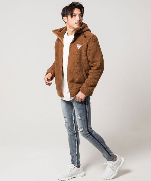 激安本物特価 の デニムパンツ サイドラインクラッシュデニムパンツ Camy19 17 Camy19 17 デニムパンツ Cavaria キャバリア のファッション Bullet セール デニムパンツ