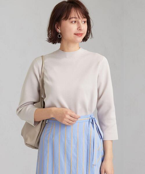 グリーンレーベルリラクシング ニット トップス ハイネック 長袖 未使用品 レディース Fサイズ 水色 green label relaxing UNITED ARROWS green label relaxing - グリーンレーベル