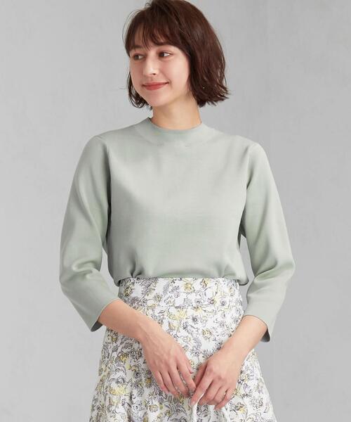 グリーンレーベルリラクシング ニット トップス ハイネック 長袖 未使用品 レディース Fサイズ 水色 green label relaxing green label relaxing（グリーンレーベルリラクシング）の
