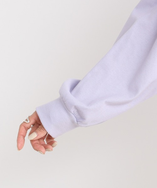 DouDou(ドゥドゥ)の「BIG T 2(Tシャツ/カットソー・レディース・オフホワイト/バイオレット/ライトベージュ/サーモンピンク/ピンク/グレイッシュベージュ・FREE)」の20枚目の写真