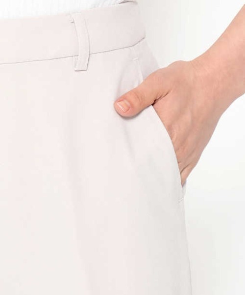 JETSET SOLO PLUS (ジェットセットソロプラス)の「ドライタッチダブルクロス テーパードパンツ(その他パンツ・レディース・ベージュ/ネイビー・38/36/40)」の7枚目の写真