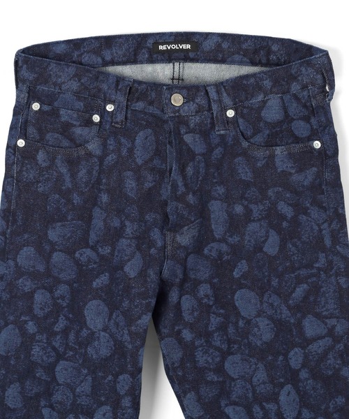 REVOLVER（リボルバー）の「Rock Laser Discharge printing Denim/レーザー加工 ストレッチ デニム