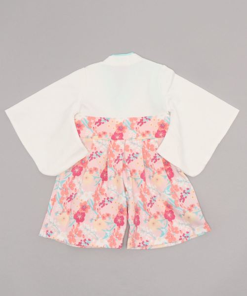 D.fesense（ディーフェセンス）の「【D.fesense /ディーフェセンス】袴ロンパースGIRL（ロンパース・キッズ・ネイビー/ピンク・S(60-70cm)/M(70-80cm)）」の4枚目の写真