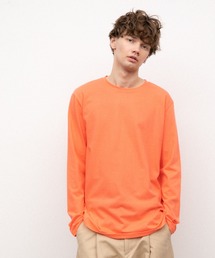 YARD PLUS（ヤードプリュス）の「YARD PLUS  無地ロングスリーブカラーTシャツ（Tシャツ/カットソー・メンズ）」