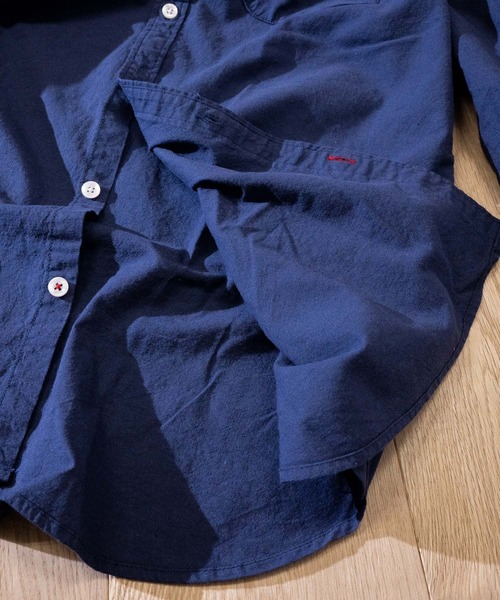 JOHN'S CLOSET(ジョンズクローゼット)の「【i】 綿麻ストレッチ七分袖シャツ(シャツ/ブラウス・メンズ・ブラック/ホワイト/カーキ/ネイビー/モカ・MEDIUM/X-LARGE/LARGE)」の12枚目の写真