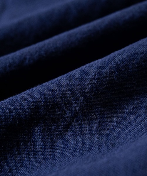 JOHN'S CLOSET(ジョンズクローゼット)の「【i】 綿麻ストレッチ七分袖シャツ(シャツ/ブラウス・メンズ・ブラック/ホワイト/カーキ/ネイビー/モカ・MEDIUM/X-LARGE/LARGE)」の13枚目の写真