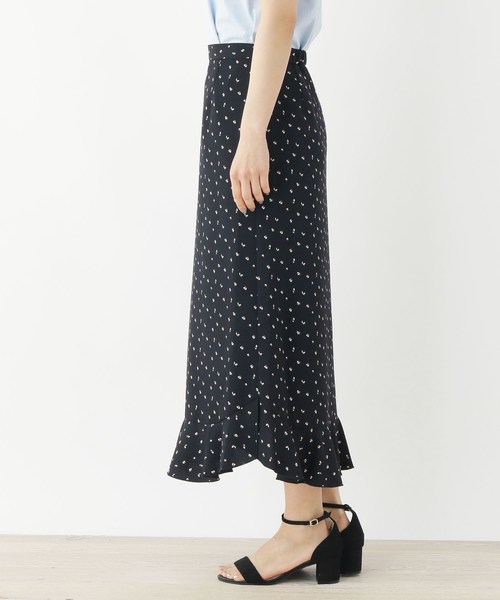 index（インデックス）の「◇プチフラワー柄裾フリルスカート【WEB限定  