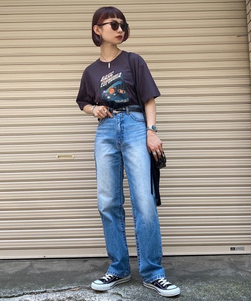 PAGEBOY（ページボーイ）の「プラネットプリントTシャツ（Tシャツ/カットソー・レディース・チャコールグレー/ブラック・FREE）」の16枚目の写真