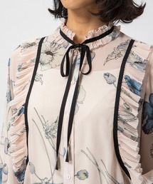 美品✨Sov. ポリエステルシフォン<JOKER>orijinalブラウス 38 DOUBLE STANDARD CLOTHING（ダブルスタンダードクロージング）の