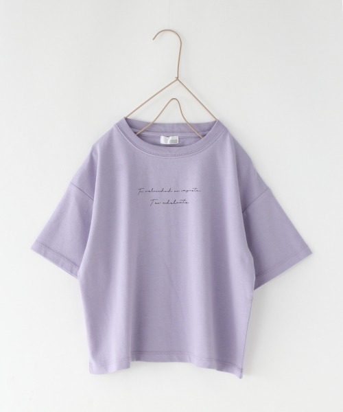 LOWRYS FARM（ローリーズファーム）の「ロゴＴＥＥ　892705（Tシャツ/カットソー・キッズ・ホワイト/ブラック/パープル/オレンジ・MEDIUM/LARGE/X-LARGE）」の3枚目の写真