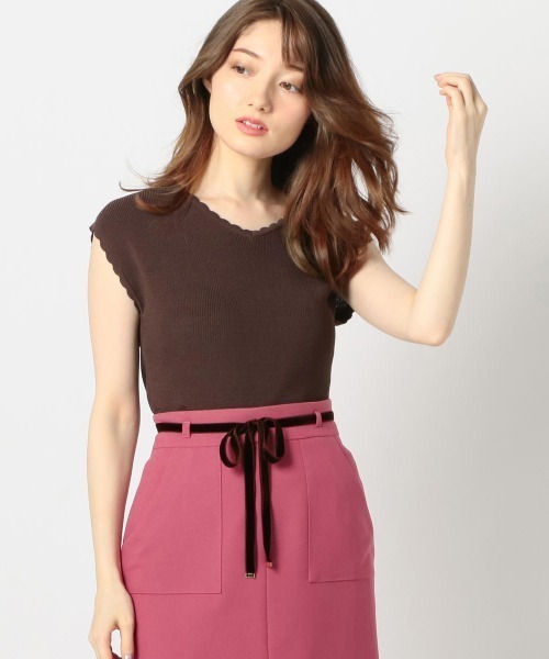 セール ちびスカラバックパールニット ニット セーター Misch Masch ミッシュマッシュ のファッション通販 Zozotown