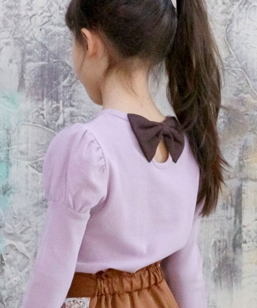 Bee des Bee（ビーデスビー）の「長袖トップス（シャツ/ブラウス・キッズ・ネイビー/ピンク系その他/ベビーピンク/ピンク/杢グレー/ダークブラウン/チョコ/アッシュブラウン/ブラウン系その他/カーキ/ベージュ/ブラウン/ラベンダー/ライトブルー/キャメル/ライトベージュ/ピンク系その他2・150cm/120cm/100cm/140cm/130cm/90cm/110cm）」の13枚目の写真