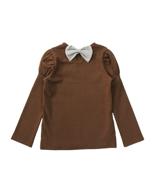 Bee des Bee（ビーデスビー）の「長袖トップス（シャツ/ブラウス・キッズ・ネイビー/ピンク系その他/ベビーピンク/ピンク/杢グレー/ダークブラウン/チョコ/アッシュブラウン/ブラウン系その他/カーキ/ベージュ/ブラウン/ラベンダー/ライトブルー/キャメル/ライトベージュ/ピンク系その他2・150cm/120cm/100cm/140cm/130cm/90cm/110cm）」の5枚目の写真