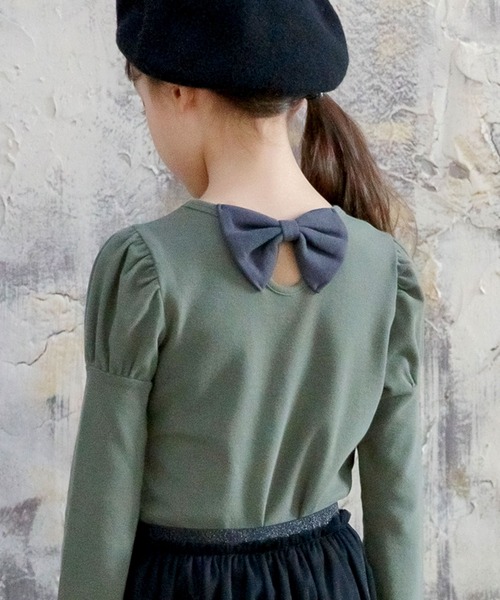 Bee des Bee（ビーデスビー）の「長袖トップス（シャツ/ブラウス・キッズ・ネイビー/ピンク系その他/ベビーピンク/ピンク/杢グレー/ダークブラウン/チョコ/アッシュブラウン/ブラウン系その他/カーキ/ベージュ/ブラウン/ラベンダー/ライトブルー/キャメル/ライトベージュ/ピンク系その他2・150cm/120cm/100cm/140cm/130cm/90cm/110cm）」の10枚目の写真