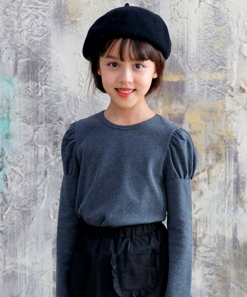 Bee des Bee（ビーデスビー）の「長袖トップス（シャツ/ブラウス・キッズ・ネイビー/ピンク系その他/ベビーピンク/ピンク/杢グレー/ダークブラウン/チョコ/アッシュブラウン/ブラウン系その他/カーキ/ベージュ/ブラウン/ラベンダー/ライトブルー/キャメル/ライトベージュ/ピンク系その他2・150cm/120cm/100cm/140cm/130cm/90cm/110cm）」の18枚目の写真