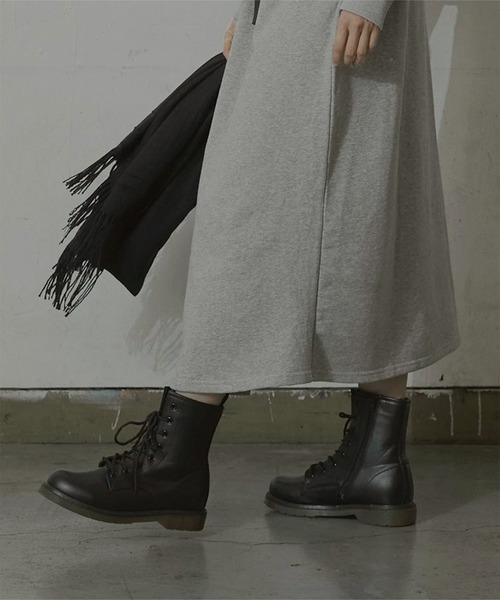 miette(ミエット)の「レザードロストコードロングワンピース(ワンピース・レディース・杢グレー/ブラウン/チャコール/ライトベージュ/グリーン・FREE)」の6枚目の写真