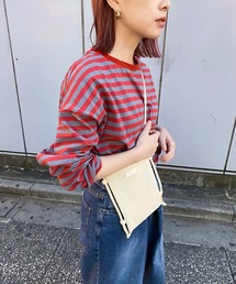 nimiru | 配色ボーダーロンT(Tシャツ/カットソー)