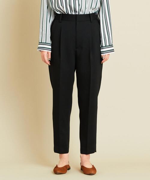BEAUTY&YOUTH UNITED ARROWS(ビューティーアンドユースユナイテッドアローズ)の「BY∴ サテンタックテーパードパンツ о(その他パンツ・レディース・ダークブラウン/ブラック/オリーブ・LARGE/SMALL/MEDIUM)」の10枚目の写真