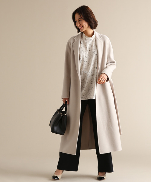 Tiara(ティアラ)の「ランダムピンドットハイネックブラウス(シャツ/ブラウス・レディース・アイボリー/ブラック/グレー・FREE)」の10枚目の写真