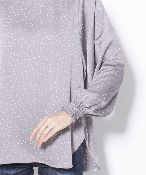 Tiara(ティアラ)の「ランダムピンドットハイネックブラウス(シャツ/ブラウス・レディース・アイボリー/ブラック/グレー・FREE)」の20枚目の写真