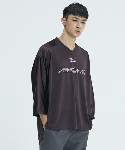 Reebok（リーボック）の「eightyone Tシャツ （Tシャツ/カットソー・メンズ・ブラック/ダークパープル・LARGE/MEDIUM/X-LARGE/SMALL/XX-LARGE/XXX-LARGE/X-SMALL）」の2枚目の写真