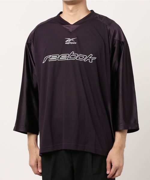 Reebok（リーボック）の「eightyone Tシャツ （Tシャツ/カットソー・メンズ・ブラック/ダークパープル・LARGE/MEDIUM/X-LARGE/SMALL/XX-LARGE/XXX-LARGE/X-SMALL）」の6枚目の写真