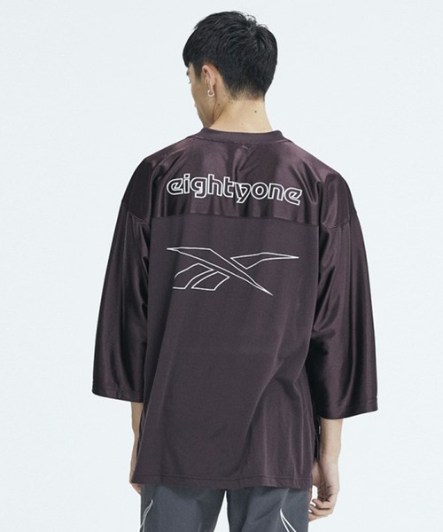 Reebok（リーボック）の「eightyone Tシャツ （Tシャツ/カットソー・メンズ・ブラック/ダークパープル・LARGE/MEDIUM/X-LARGE/SMALL/XX-LARGE/XXX-LARGE/X-SMALL）」の5枚目の写真