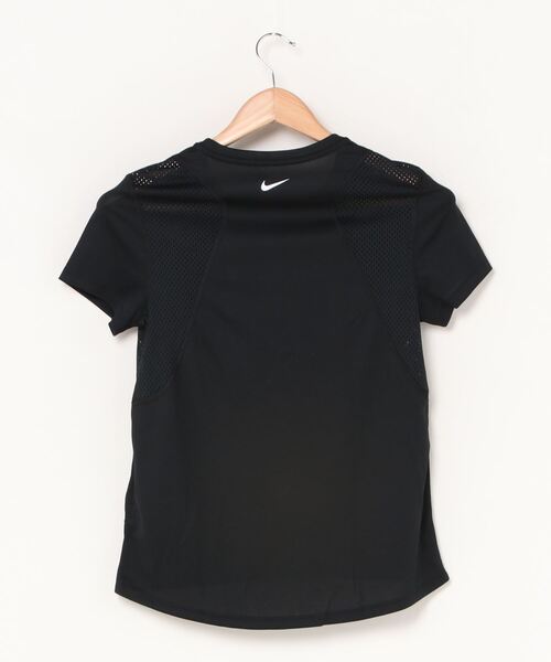 NIKE（ナイキ）の「ナイキ NIKE ウィメンズ アイコンクラッシュ ラン S/S GX（Tシャツ/カットソー・レディース・ブラック・S/M/L/XL）」の2枚目の写真
