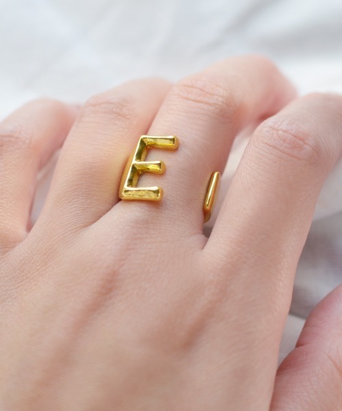 Fun & Daily（ファンアンドデイリー）の「F&D : イニシャルオープンリング（リング・レディース・N/H/T/A/S/R/K/M/Y/C/その他12/その他2/その他7/その他1/その他6/その他10/その他5/その他9/その他8/その他11/その他4/その他3/E/J・FREE）」の15枚目の写真
