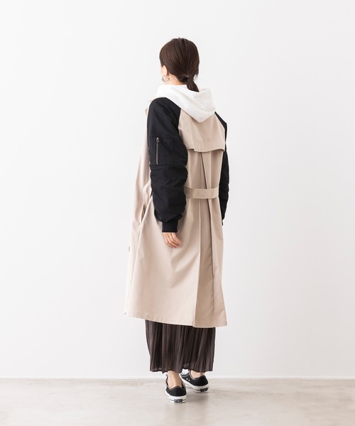 Hunch 袖ドッキングトレンチコート Hunch 袖ドッキングトレンチコート