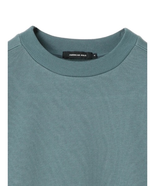 AMERICAN HOLIC(アメリカンホリック)の「サイドスリット裏毛裏起毛プルオーバー *(Tシャツ/カットソー・レディース・ブラック/ベージュ/カーキ/ブルー/アイボリー/キャメル・MEDIUM/LARGE)」の18枚目の写真
