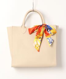 【luminio/ルミニーオ】(KST)スカーフ付き 本革トートバッグ