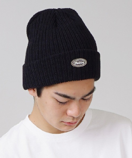 Dickies（ディッキーズ）の「【Dickies / ディッキーズ】ワッペンニットキャップ（ニットキャップ/ビーニー・メンズ・ホワイト/ブラック/カーキ/ブラック系その他/グレー・ONESIZE）」の3枚目の写真