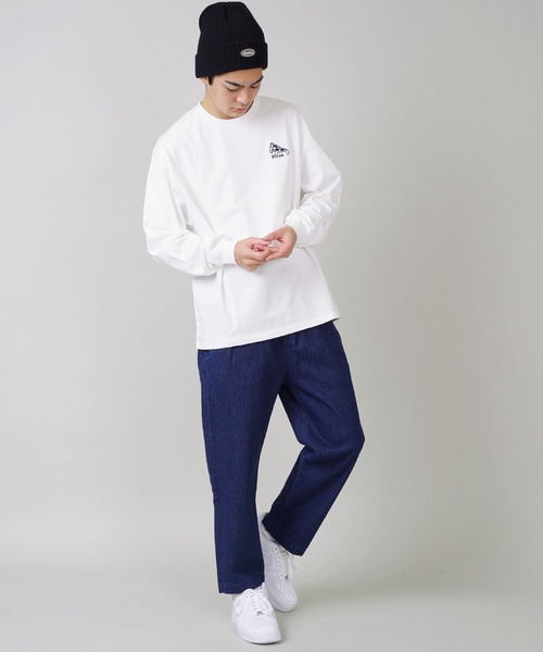 Dickies（ディッキーズ）の「【Dickies / ディッキーズ】ワッペンニットキャップ（ニットキャップ/ビーニー・メンズ・ホワイト/ブラック/カーキ/ブラック系その他/グレー・ONESIZE）」の6枚目の写真