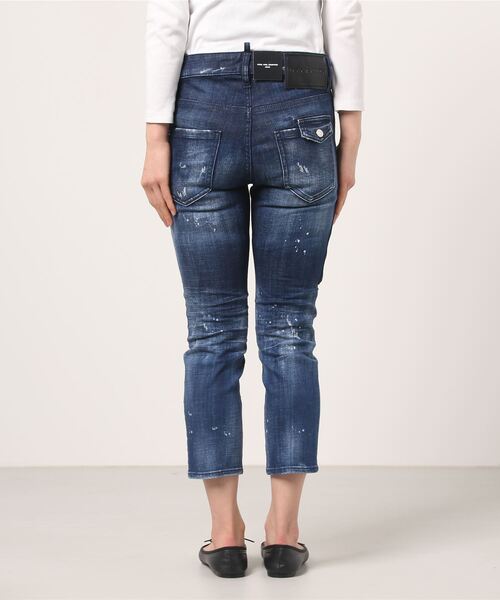 DSQUARED2（ディースクエアード）の「PANTS 5 POCKETS /COOL GIRL CROPPED JEAN /DARK WASH 2 /0211（デニムパンツ・レディース・インディゴブルー・36/34/38）」の3枚目の写真
